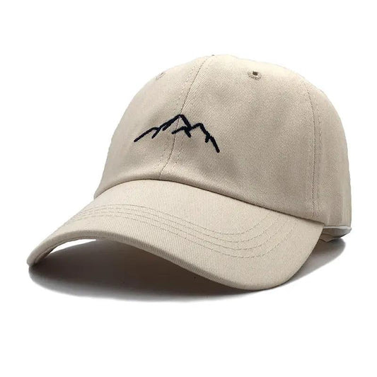 Mountain Embroidery Baseball Cap For Men by GJG Denim