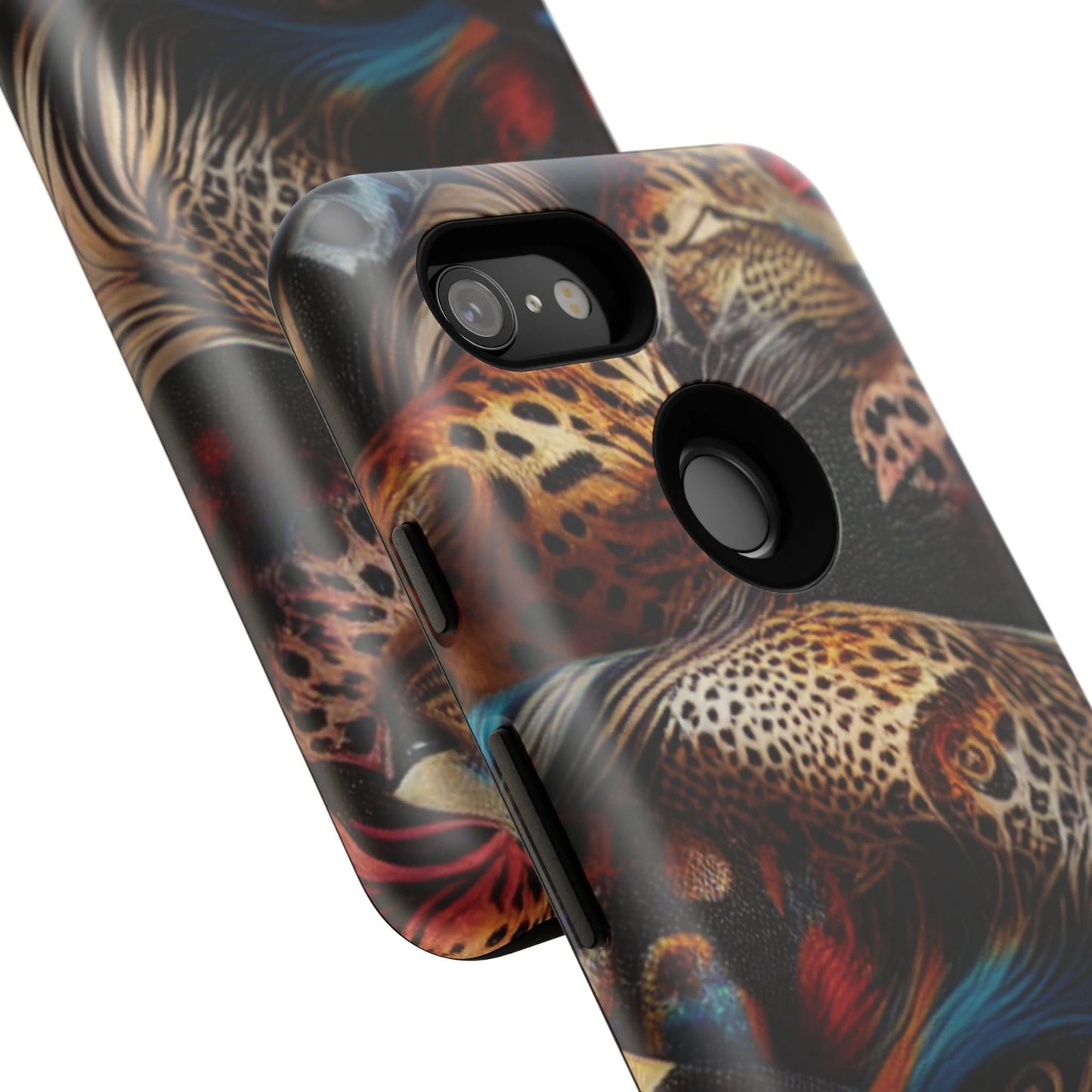 Stylish Tough Phone Case with Elegant Black and Gold Design by Printify