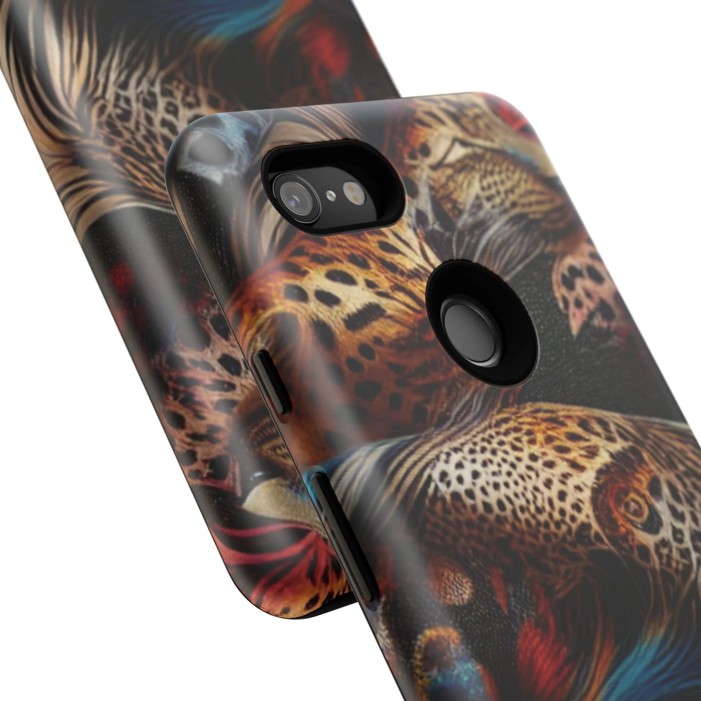 Stylish Tough Phone Case with Elegant Black and Gold Design by Printify