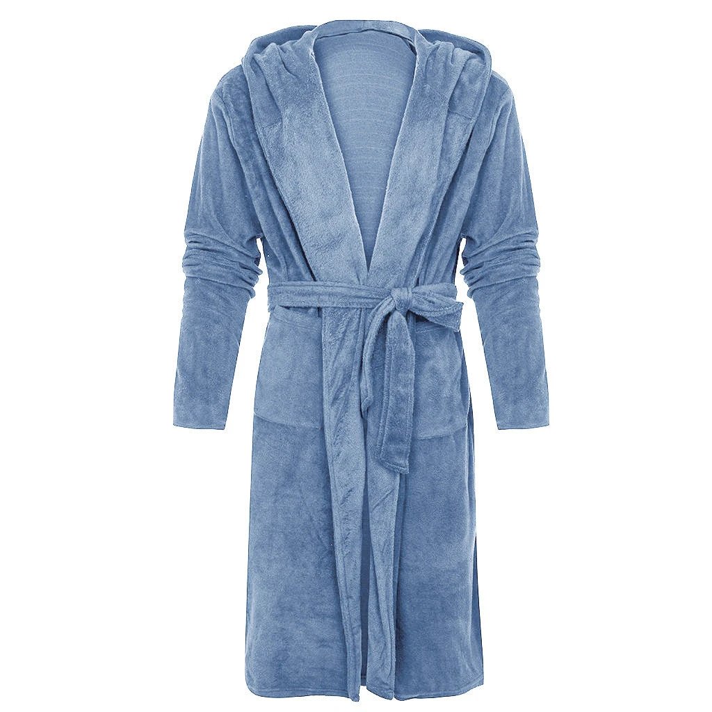 Women's Long Bathrobe With Belt by GJG Denim