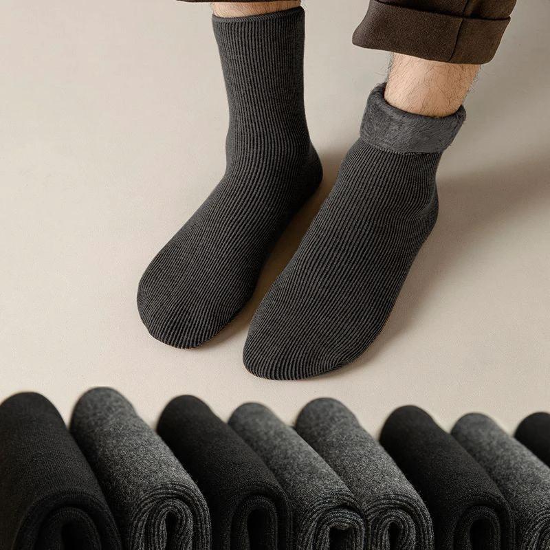 Men's Fleece-lined Warm Winter Socks by GJG Denim