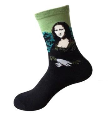 Mid Length Casual Versatile Cotton Men's Socks by GJG Denim