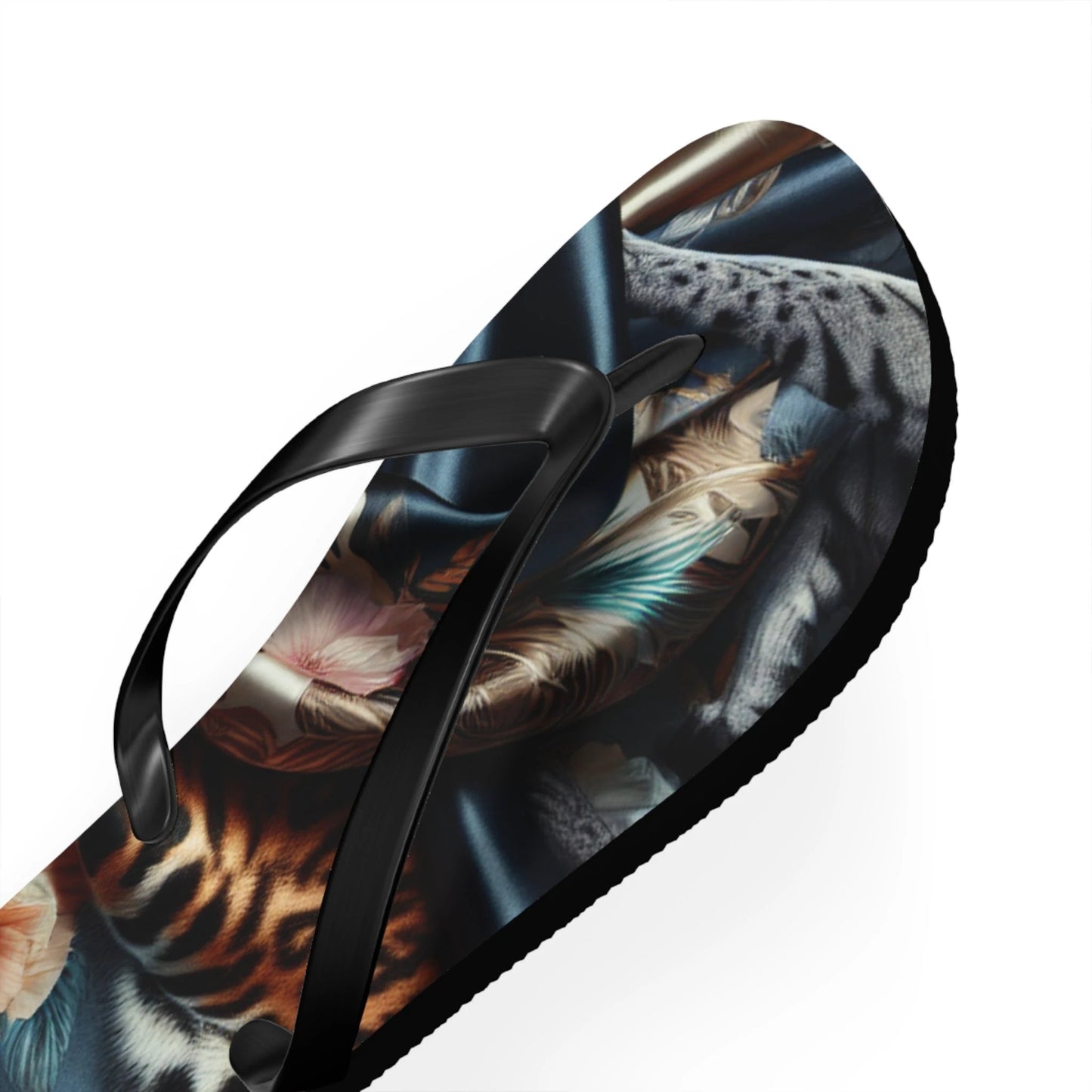 Boho Chic Flip Flops - Trendy Summer Footwear for Beach Days, Pool Parties, Casual Outings, Vacation Essentials, Gift for Her by Printify