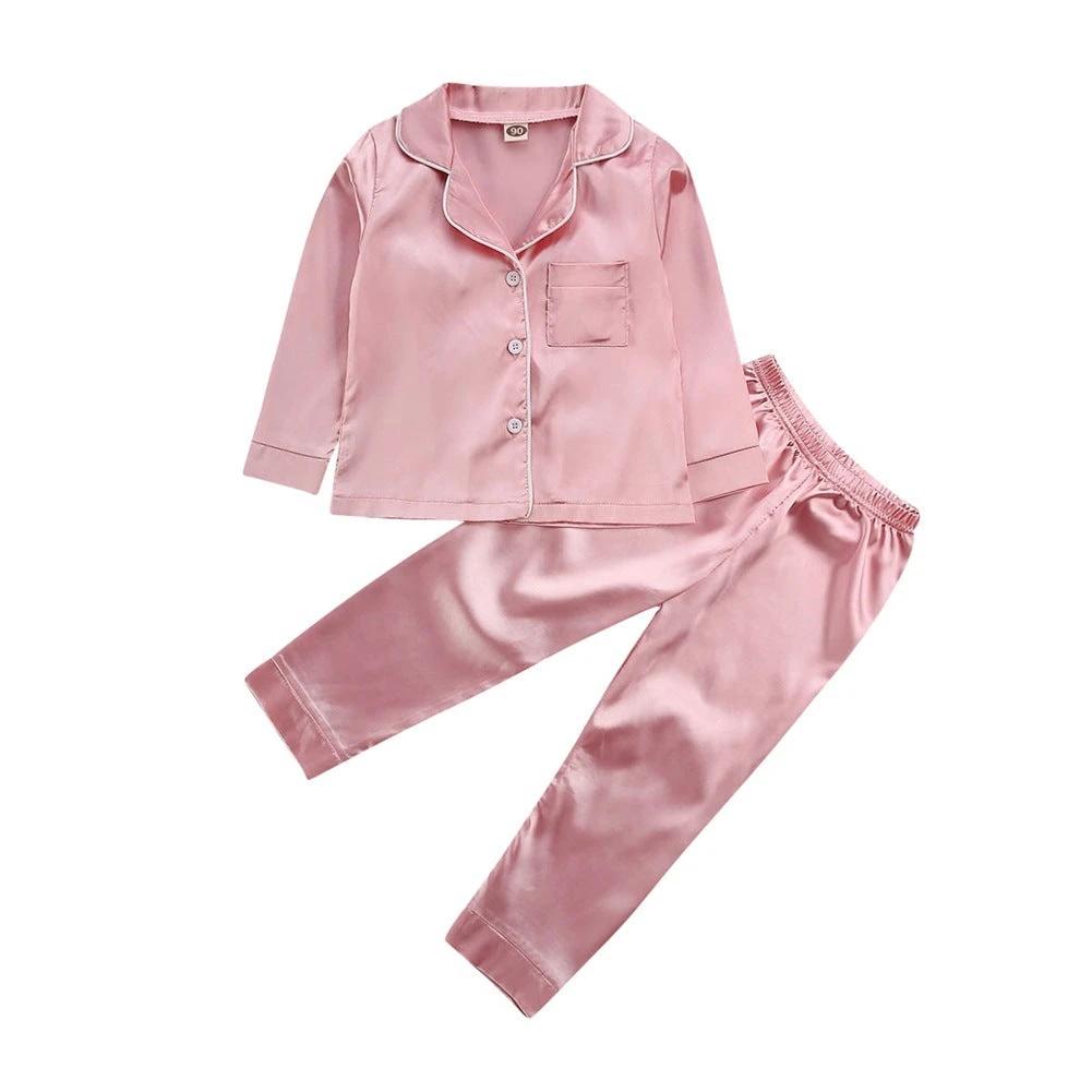 Pure Color Children's pajamas Casual Fashion Suit by GJG Denim