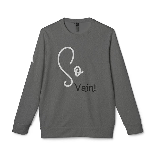 adidas Unisex Fleece Crewneck Sweatshirt So Vain by Printify