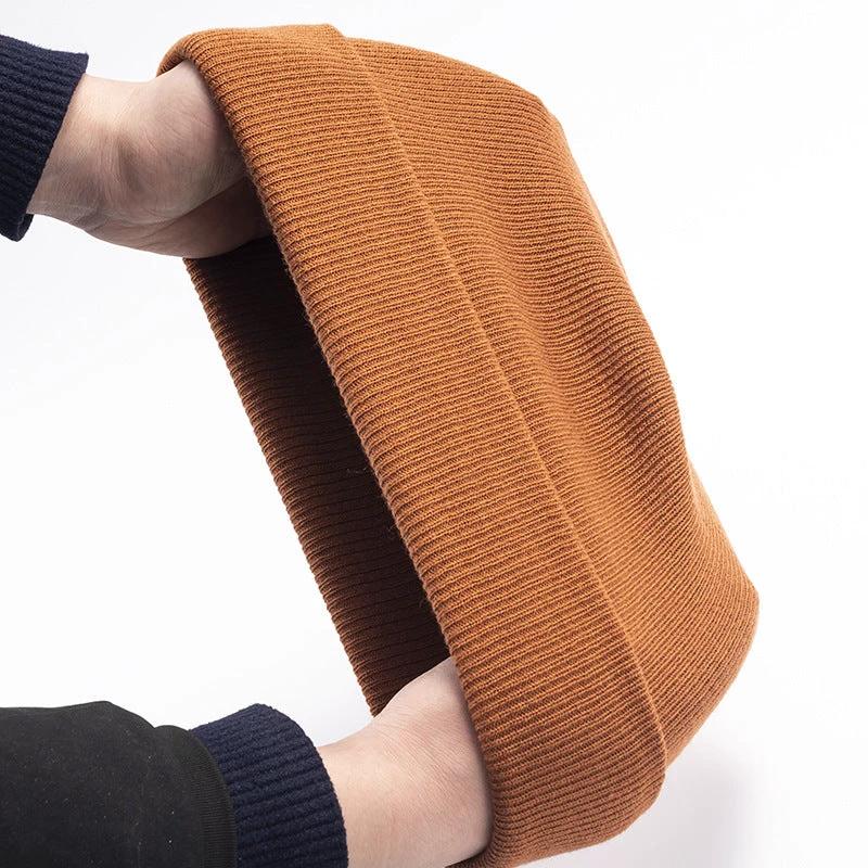Men's Knitted Solid Color Beanie by GJG Denim