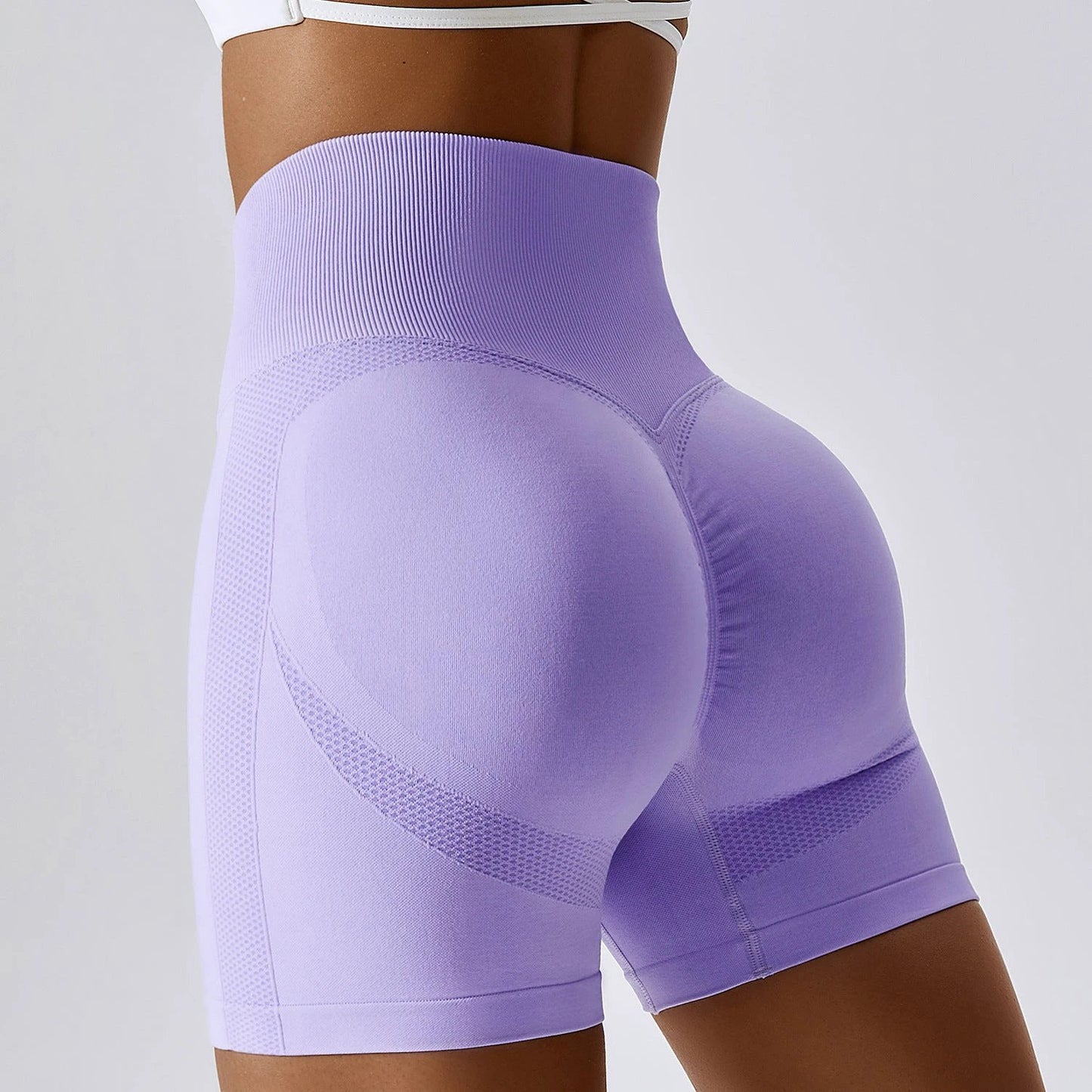 Women's Seamless Yoga Shorts In Europe And America by GJG Denim