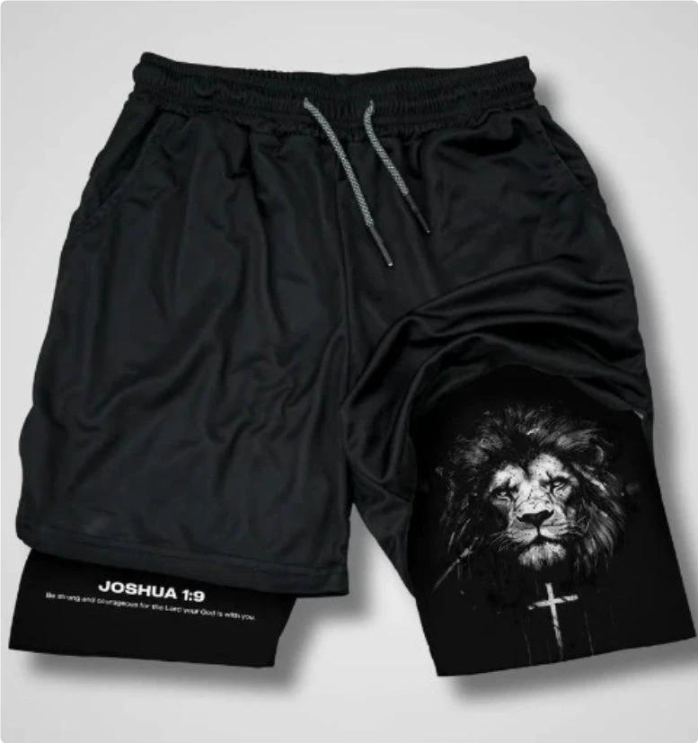 3D Digital-printed Shorts With A Double-layer Design For Men by GJG Denim