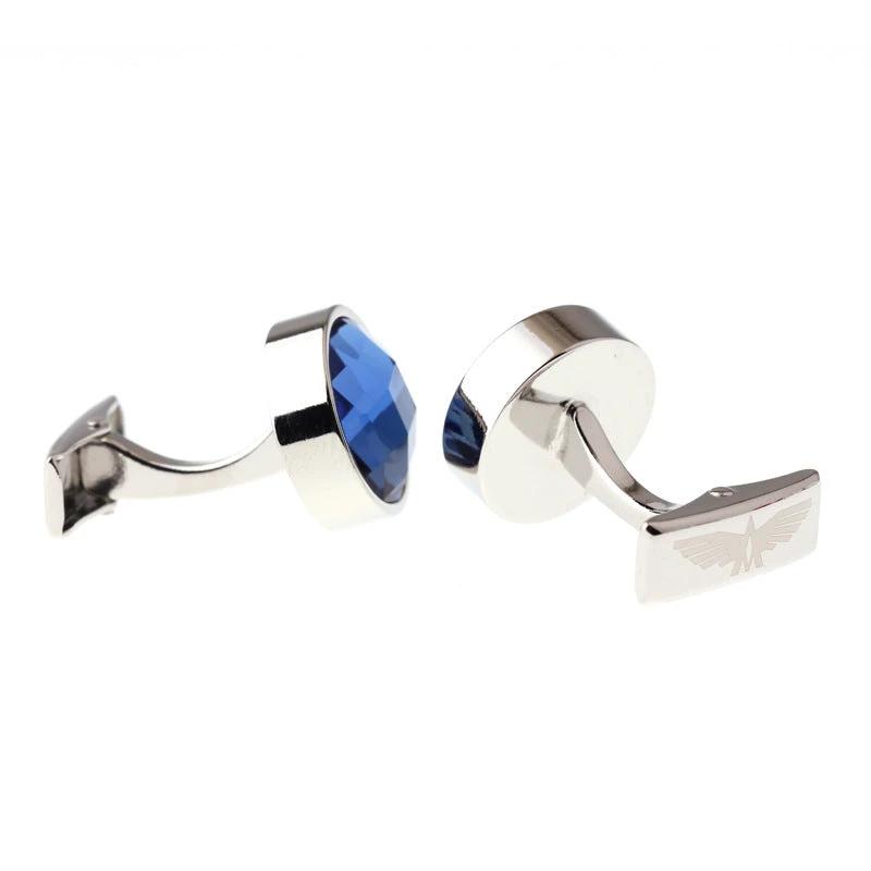 Men's Exquisite Blue Crystal Cufflinks by GJG Denim