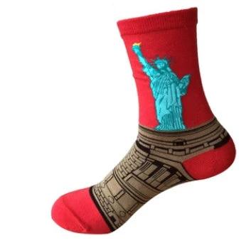 Mid Length Casual Versatile Cotton Men's Socks by GJG Denim