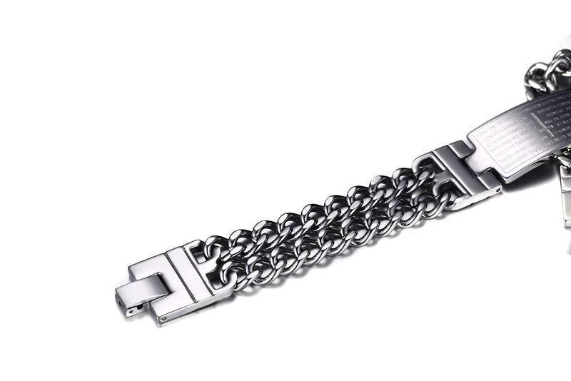 Cross Scripture Men's Bracelet by GJG Denim