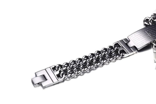 Cross Scripture Men's Bracelet by GJG Denim