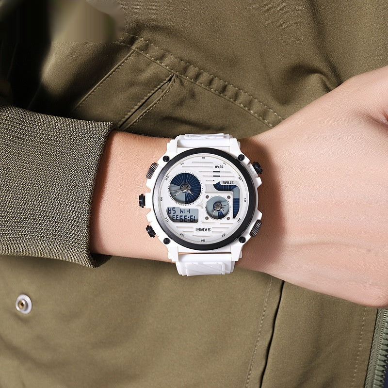 Men's Outdoor Exploration Multi-Function Waterproof Silicone Paracord Watch by GJG Denim