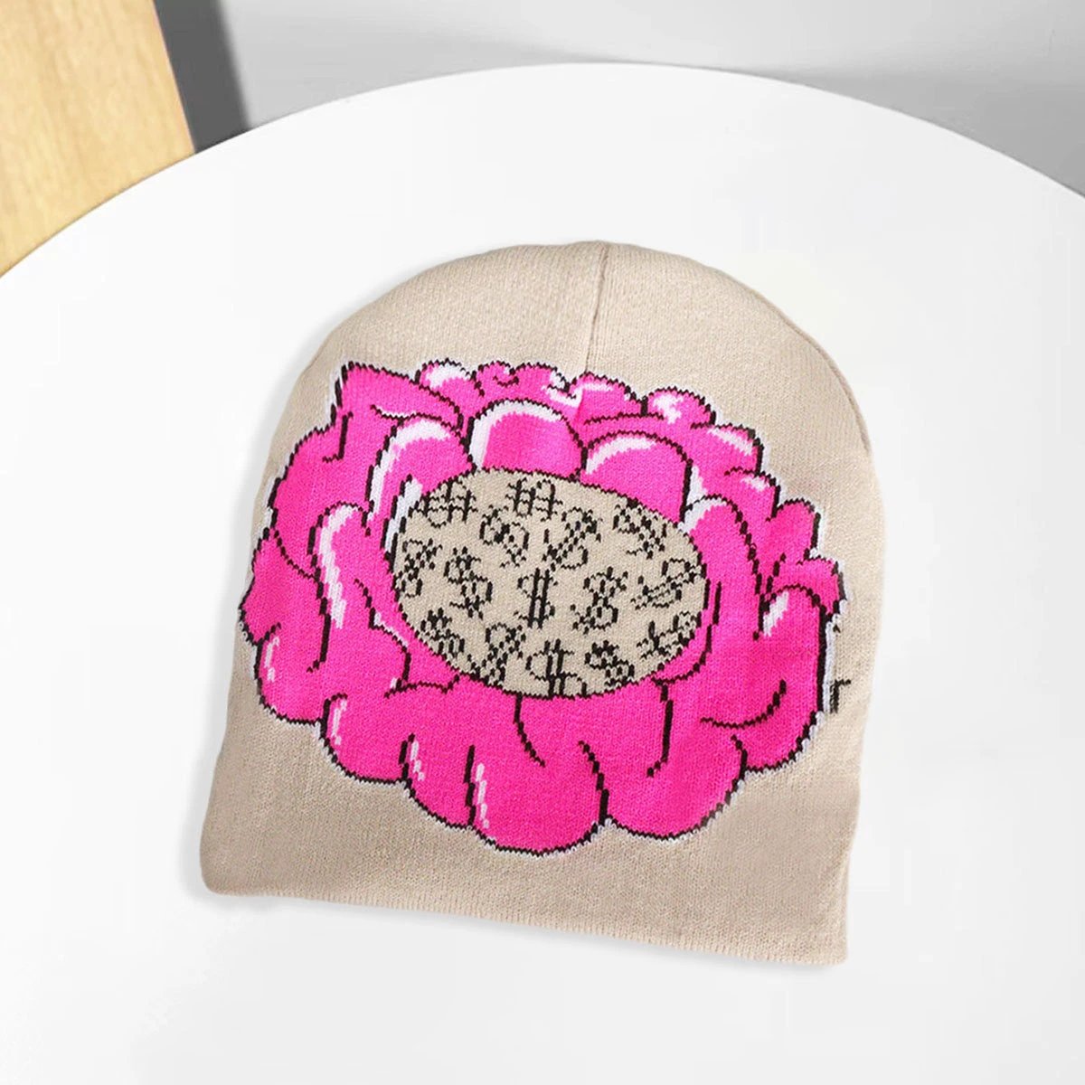 Men's Knitted Money on My Mind Beanie by GJG Denim