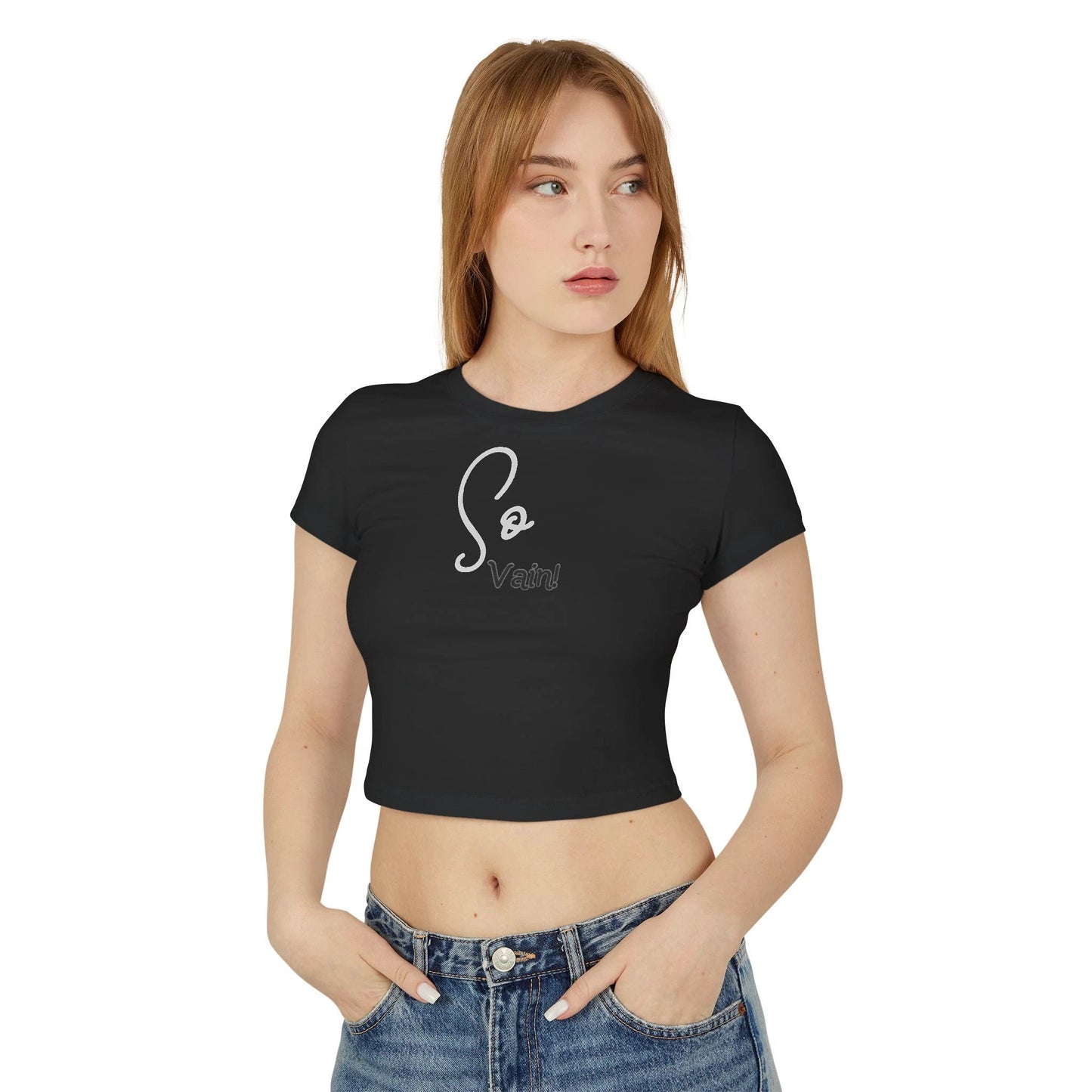 So vain Women's Crop Tee by Printify
