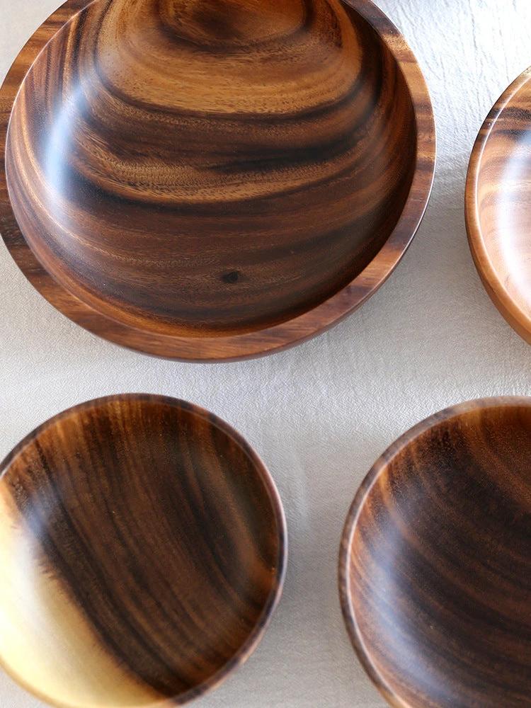 Natural Wooden Bowls For Kitchen by GJG Denim