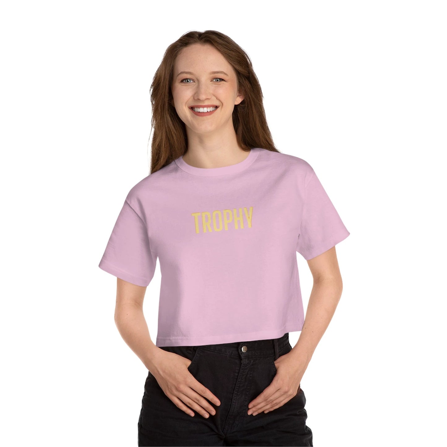 Champion Women's Heritage Cropped T-Shirt "Trophy" by Printify