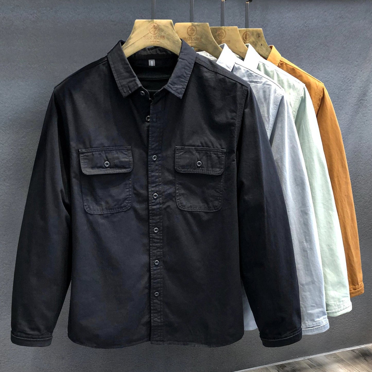 Casual All-matching And Handsome Trendy Brand Shirt by GJG Denim
