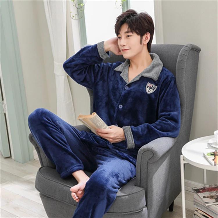 Men's Warm Casual Pajamas by GJG Denim