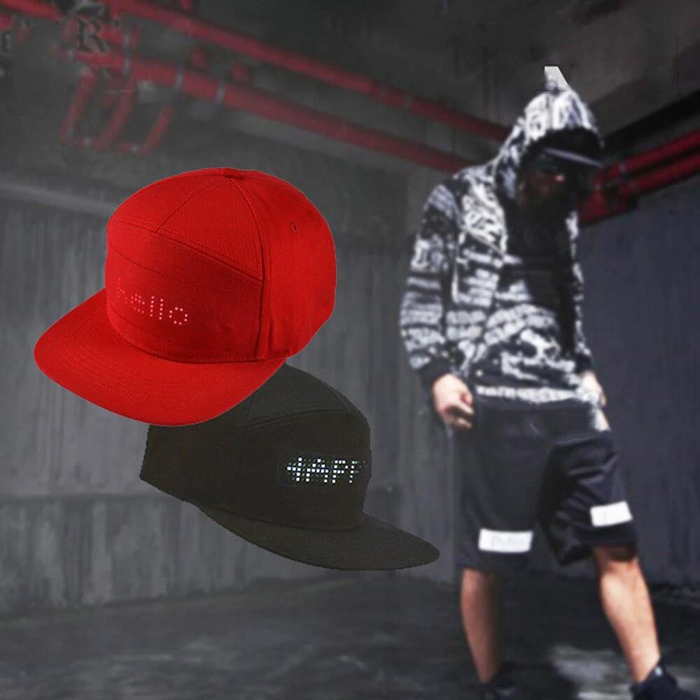 LED Display Duck Tongue Advertising Baseball Cap by GJG Denim