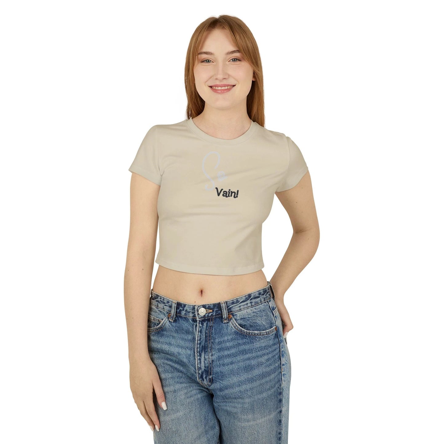 So vain Women's Crop Tee by Printify