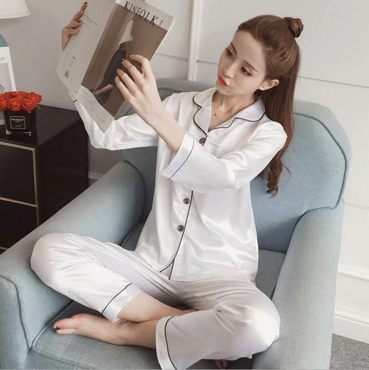 Suit Women Short Sleeve Shorts Pajamas Home Service by GJG Denim