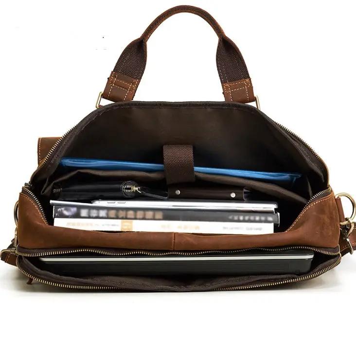 Genuine Retro 15.6 inch Laptop Bag For Men by GJG Denim