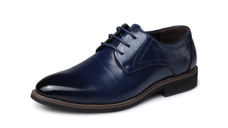 Men's Leather Shoes Business Casual by GJG Denim
