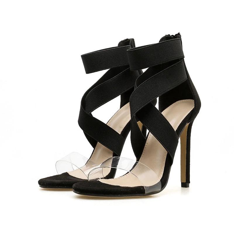 High-heeled sandals by GJG Denim
