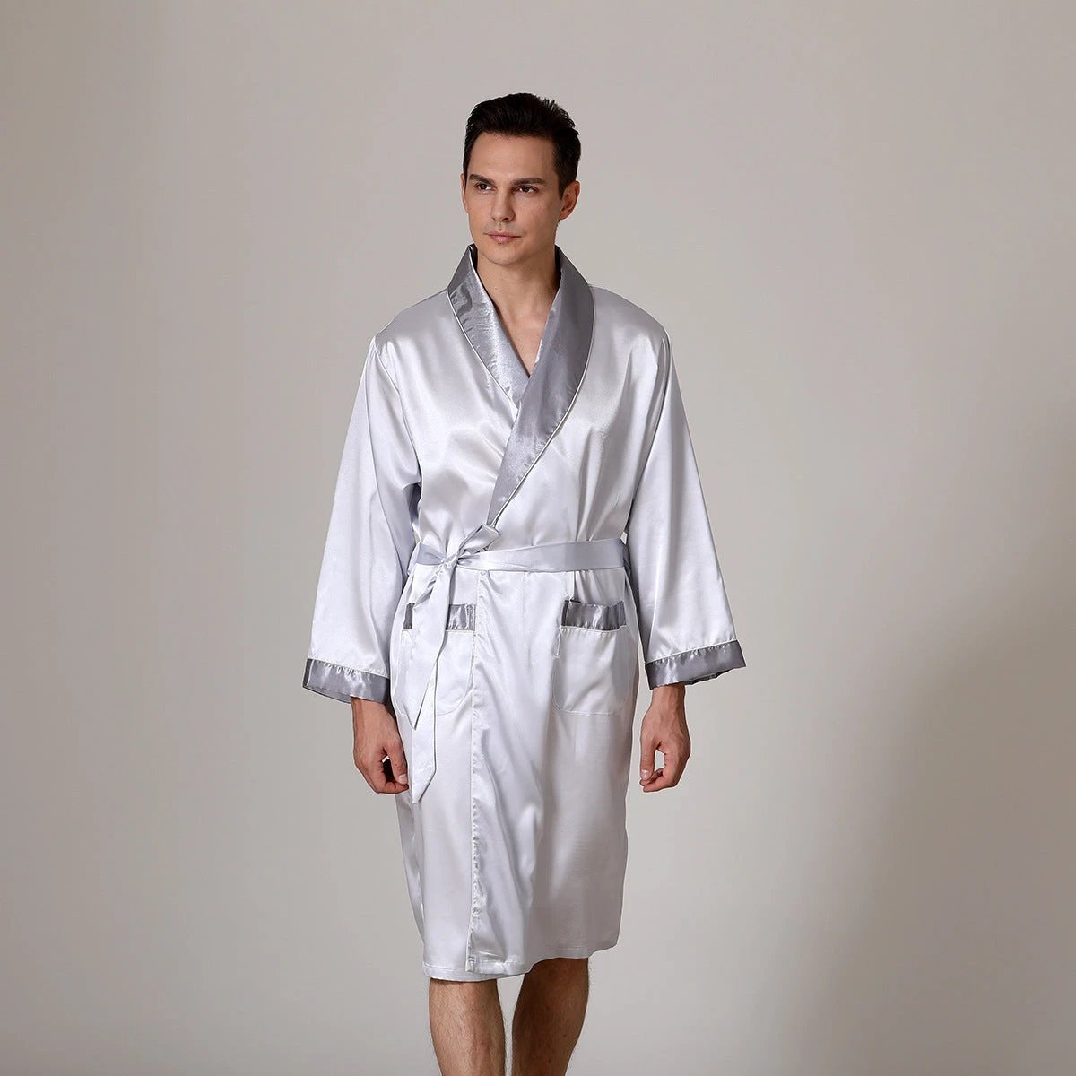 Men's Summer Silk Robe by GJG Denim