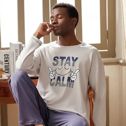 Men's Knitted Pajamas by GJG Denim