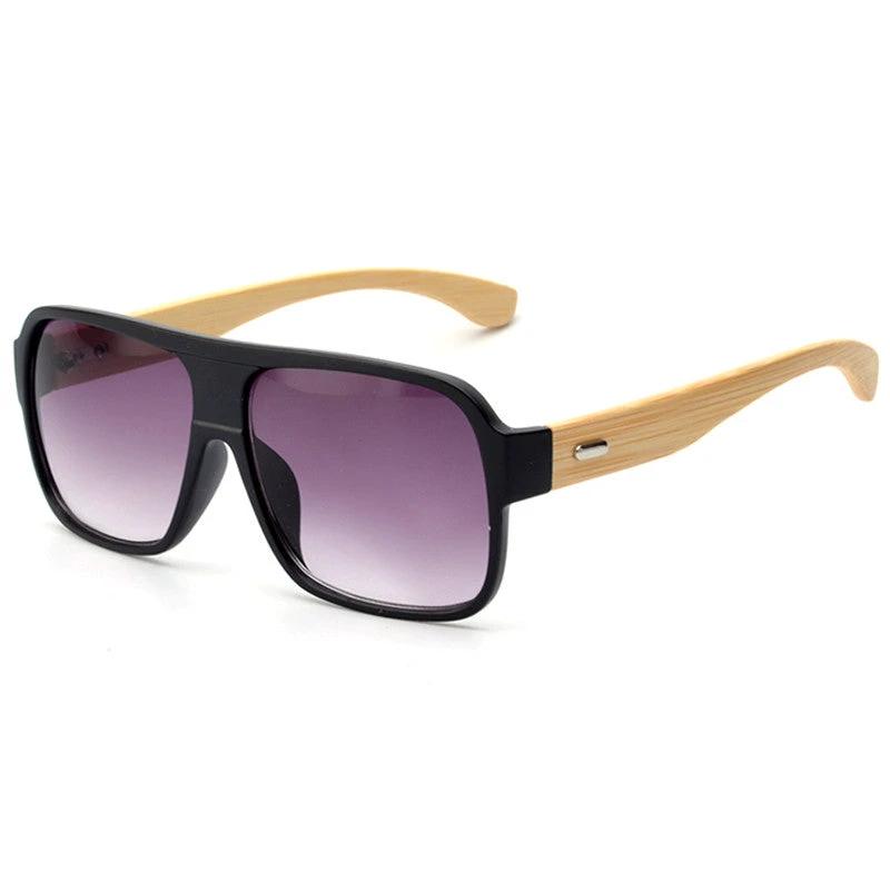 Wooden Square Sunglasses For Men by GJG Denim