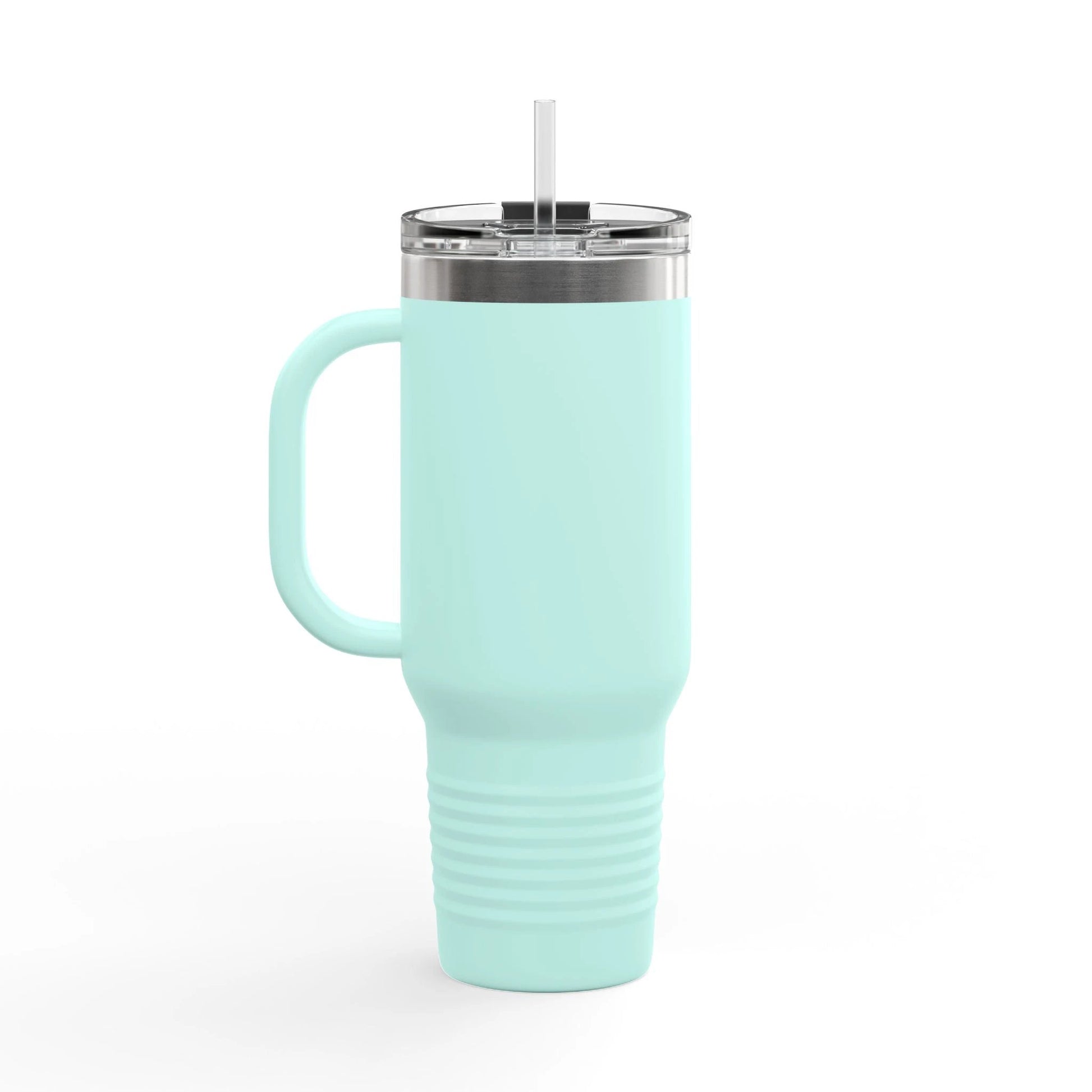 40oz Insulated Travel Mug - "Self-Care is my Vain-Game" Comfort Coffee Tumbler by Printify