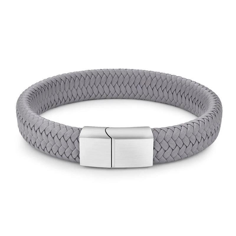 Classic Men's Faux Leather Bracelet by GJG Denim