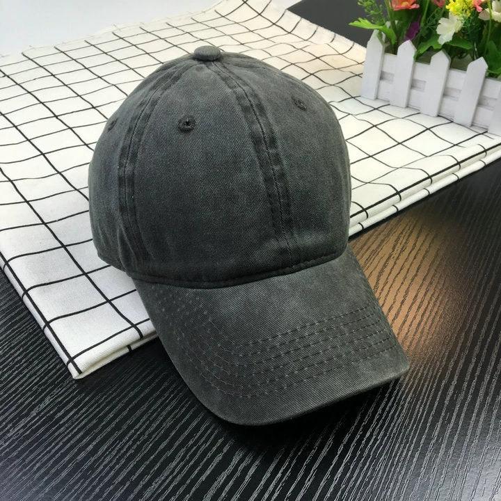 Men's Washed Baseball Caps by GJG Denim