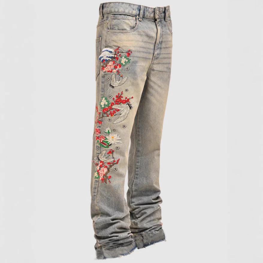 Men's Straight-Leg Denim Pants by GJG Denim