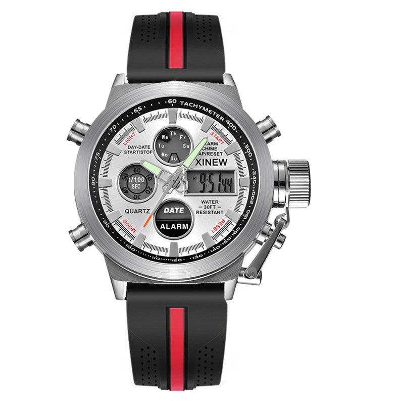 Men's Fashion Belt Multi-functional Watch by GJG Denim