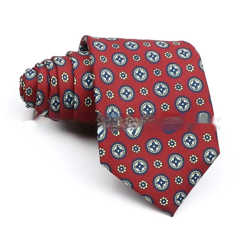 Business Polyester Men's Printed Tie by GJG Denim