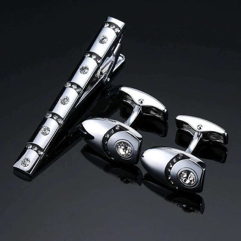 Men's Tie Clip and Cufflinks Set by GJG Denim