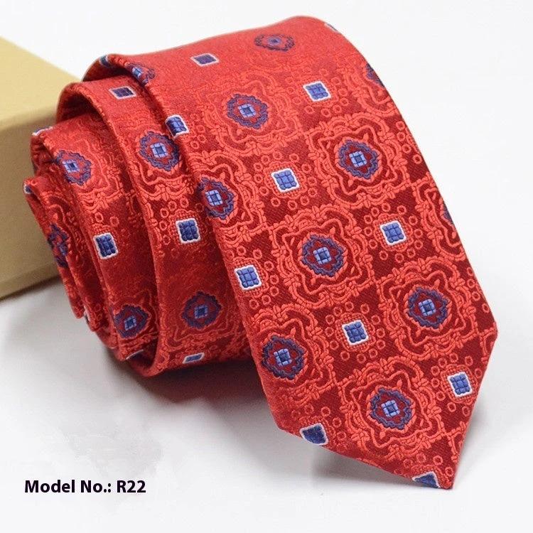 Men's Fashion Exquisite Jacquard Tie by GJG Denim