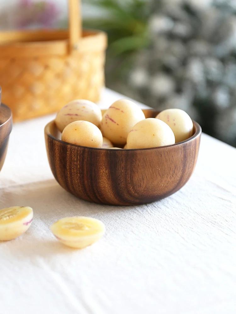Natural Wooden Bowls For Kitchen by GJG Denim