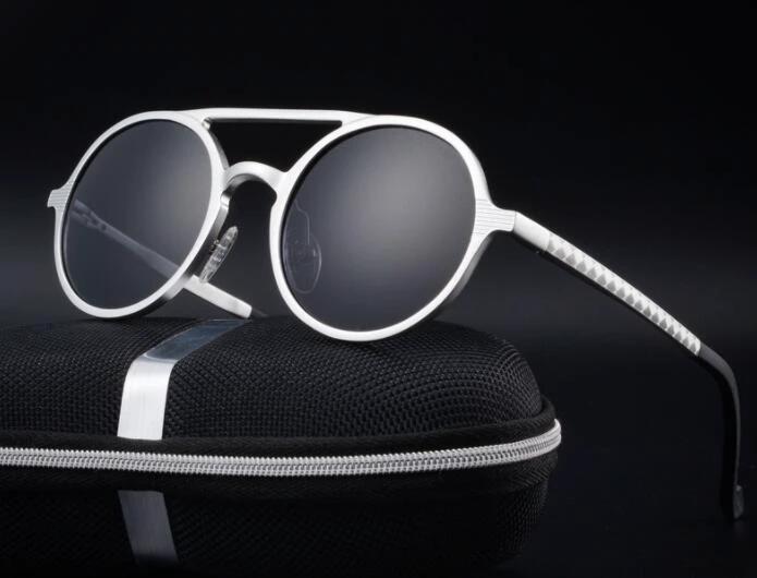 Retro Round Sunglasses For Men by GJG Denim