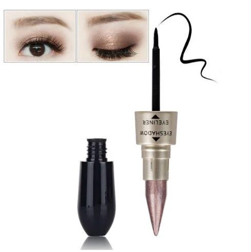 Double head six color eyeshadow black eyeliner by GJG Denim