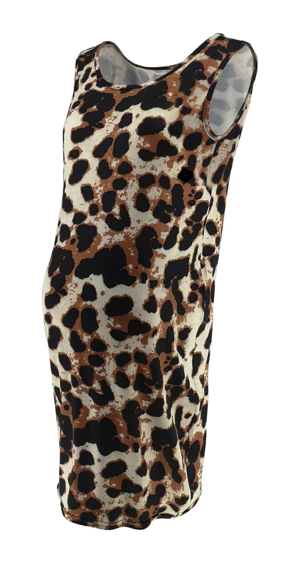 Leopard Dress Summer Sleeveless Pregnant Women by GJG Denim