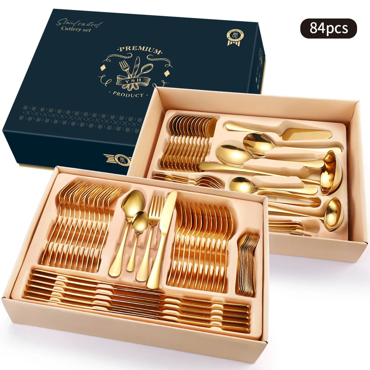 Stainless Steel Tableware Gift Box Set by GJG Denim