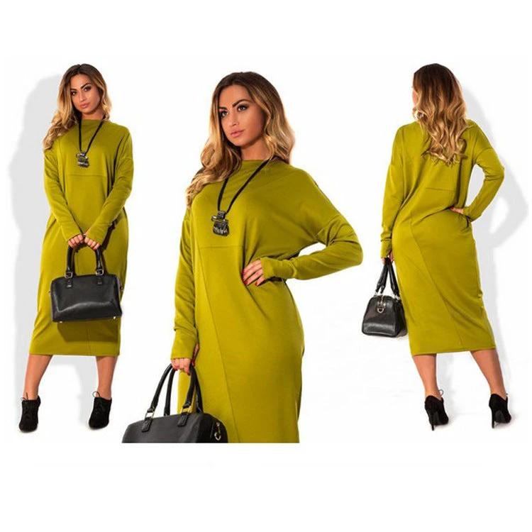 Plus size women's long sleeve dress by GJG Denim
