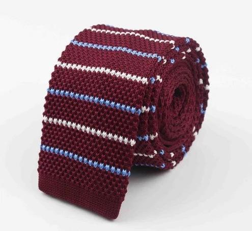 Men's Knitted Leisure Striped Ties by GJG Denim