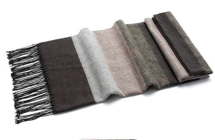 Men's Stripped Casual Scarf by GJG Denim