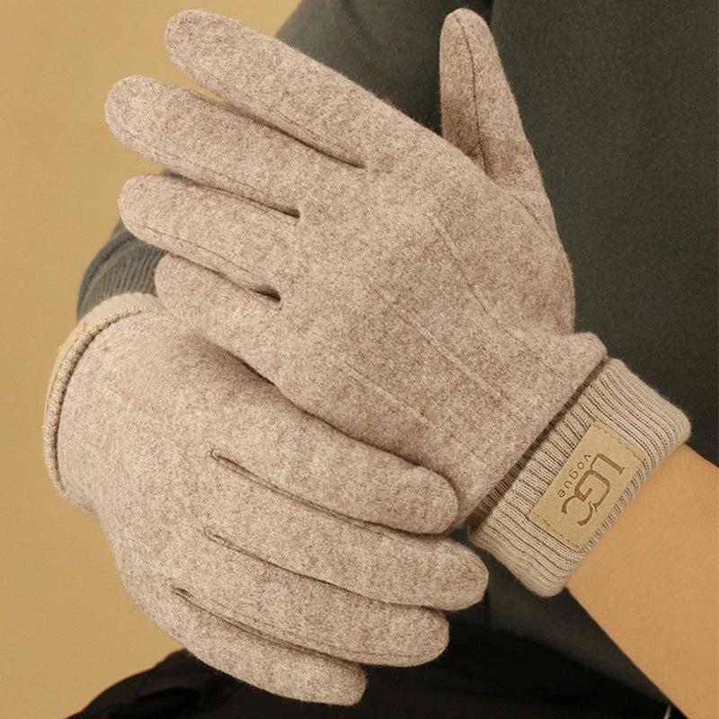 Cashmere-look Men's Winter Thermal Gloves by GJG Denim