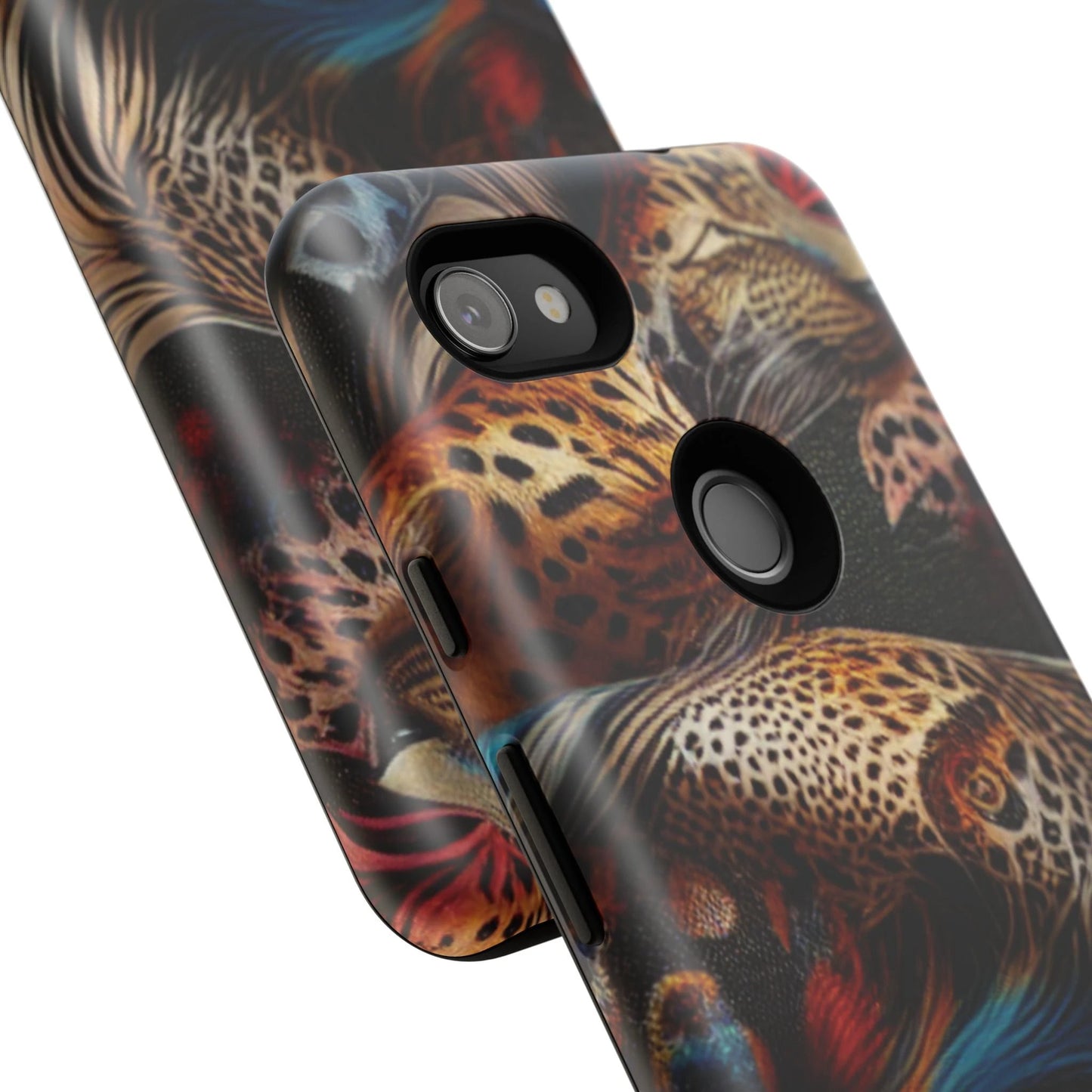 Stylish Tough Phone Case with Elegant Black and Gold Design by Printify